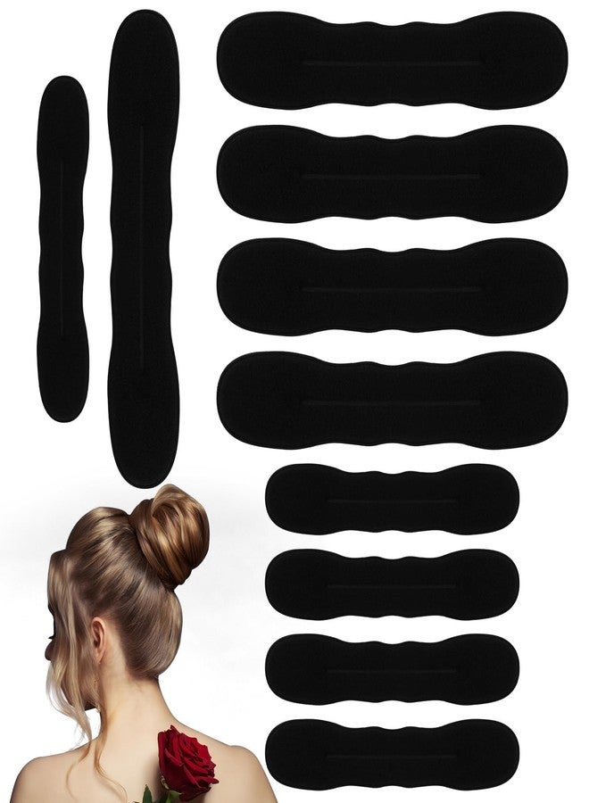 Pretwad 10 Pack Hair Bun Maker for Women - 5 Small & 5 Large Non-Slip Foam Sponge Bun Shapers for Easy Updos, Lazy Hair Curler Bun Clips, Reusable Magic Bun Curler for Long/Short/Thick/Thin Women Hair - Image 1